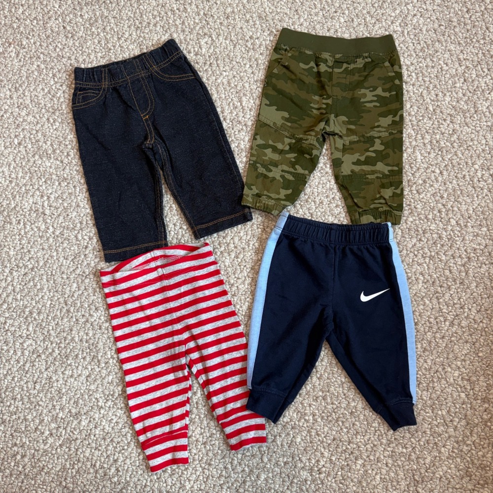 Baby‎ Boy Pants Bundle Size 3-6 & 6 Months 4pc Lot
